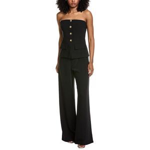 Amanda Uprichard Womens  Yadira Jumpsuit, Black